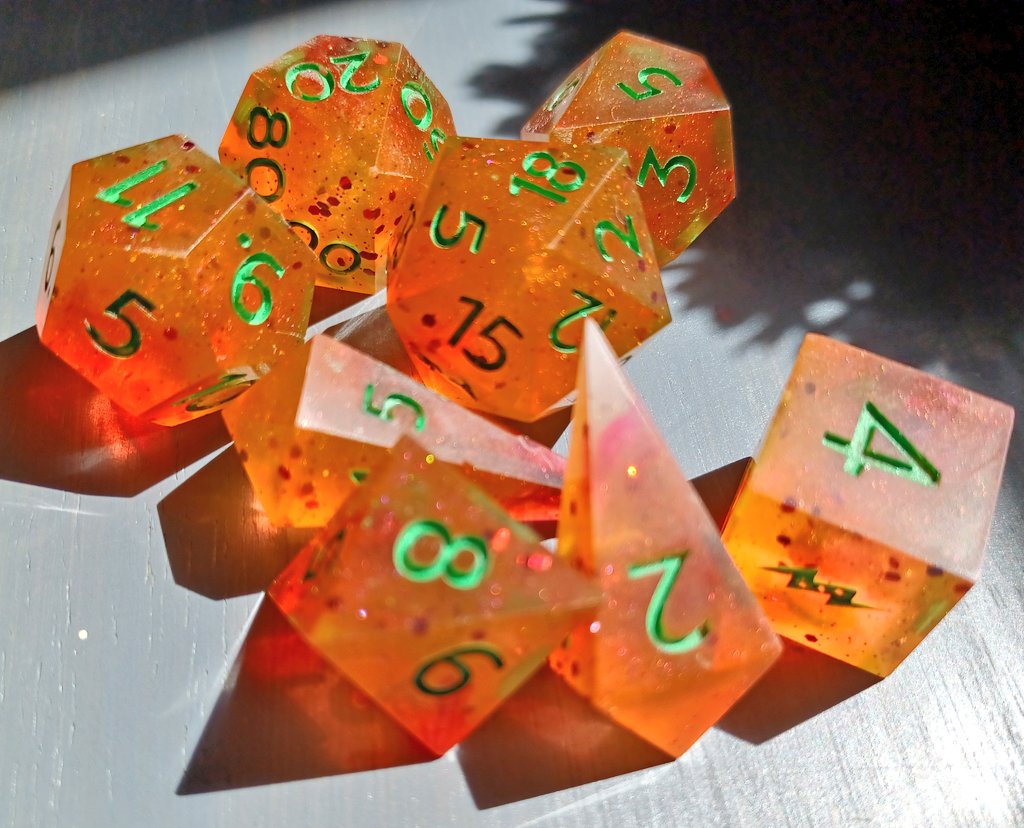 DiceApothecary's tweet photo. Howdy! I have Mystery Dice sets in my shop! Snag em while supplies last! #dnddice #dnd #diceforsale #dungeonsanddragons #ttrpgdice #handmadedice #diceset #mysterydice #dice #dicednd #tabletopdice https://t.co/zIpWn8fITH