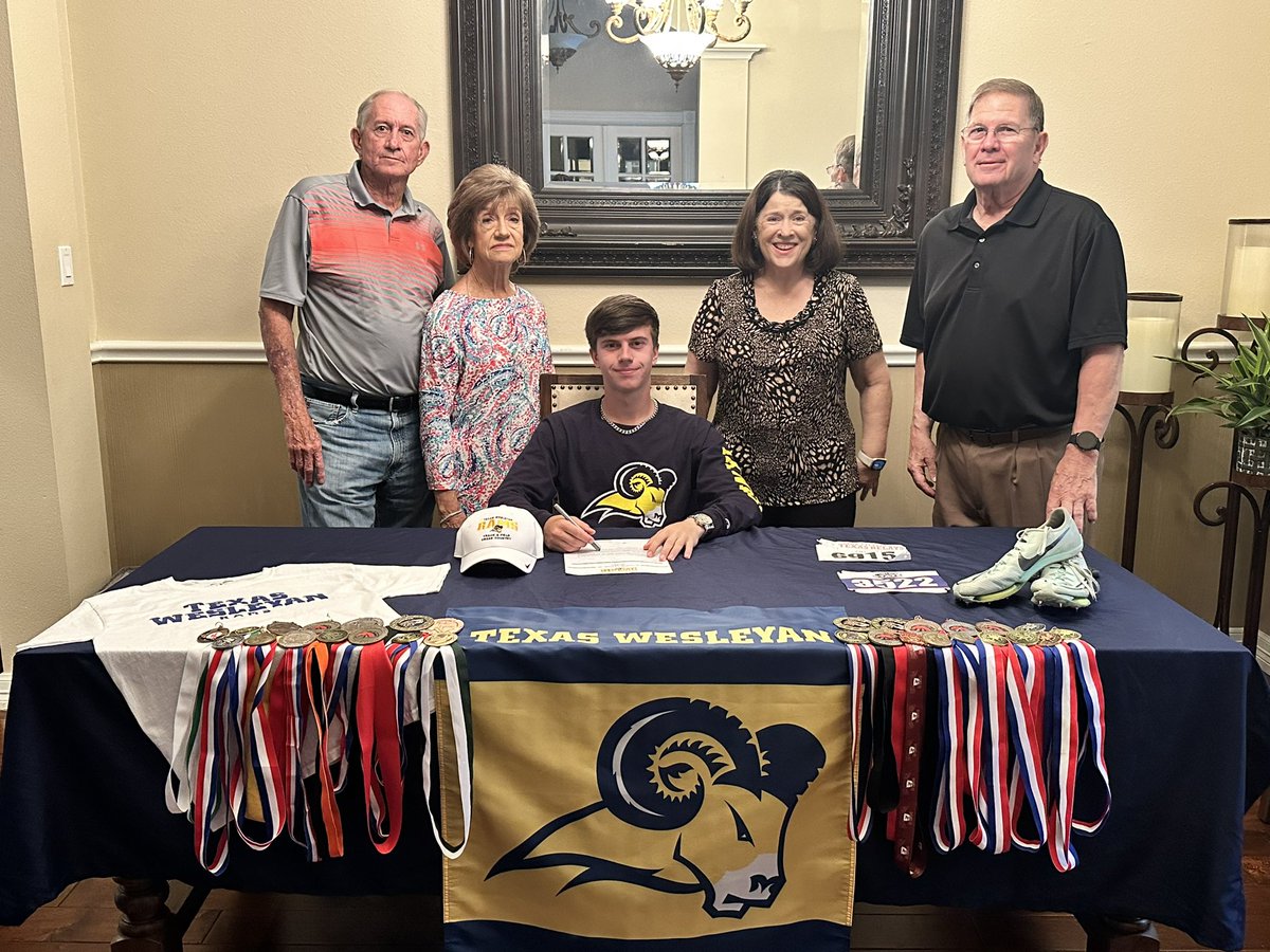 A few weeks late. Officially signed to run track at Texas Wesleyan University. <a href="/RamSports/">TXWES Athletics</a> <a href="/LSWMustangTrack/">Life Mustang Track</a>
