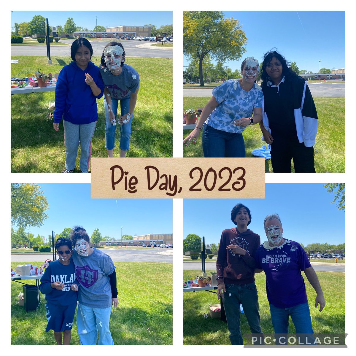 The annual pie the teacher in the face happened today! Team 7-3 has the most fun with their students!  @ASD4all <a href="/itbebrave/">Indian Trail</a> <a href="/MrParkerDrMath/">Brett Parker</a>