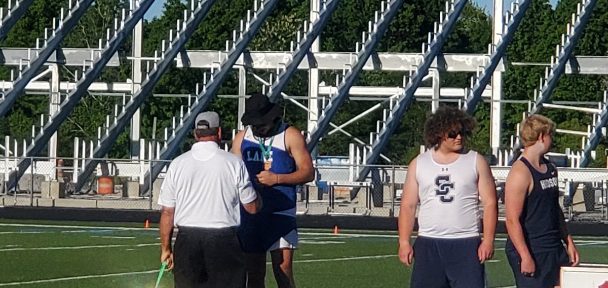 Congrats to Andrew, 8th place at regionals in boys shot put!