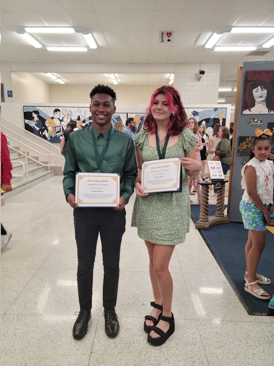 Congratulations to the 2023 MSA scholarship recipients,  Skyler Koch and Angel Isardat! Thank you for giving back to MSA over the years, and best of luck next year!