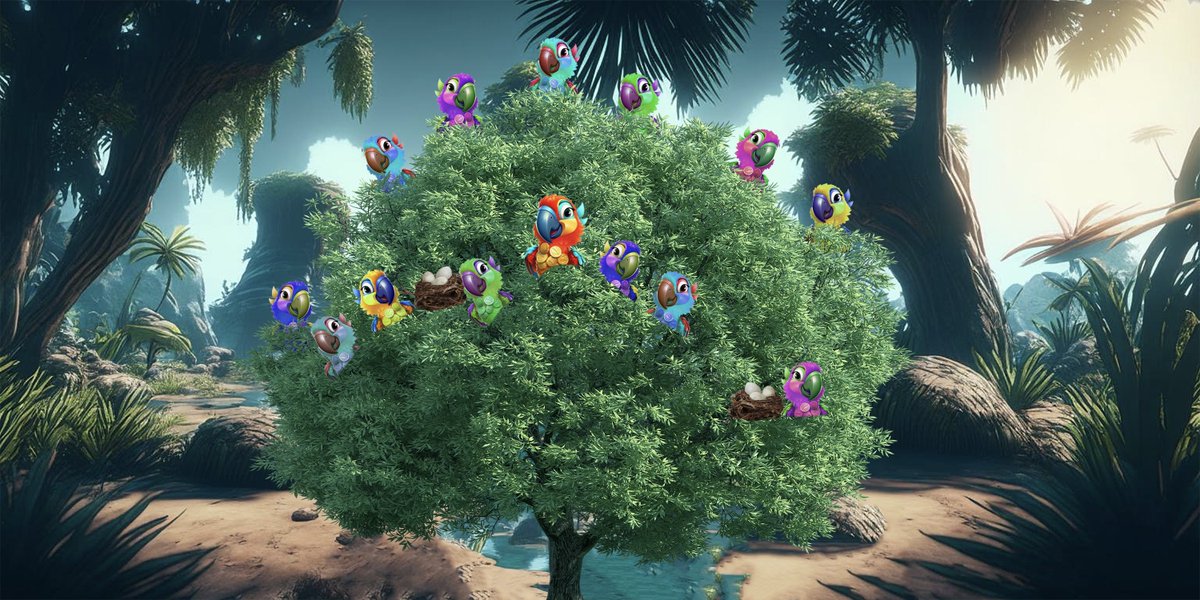 LaughToBankCoin's tweet photo. ๐ We're 173 Holders Strong and Growing! ๐ณ Each one of our #L2B parrots has found their own perch in our bustling community tree. Join our vibrant flock and find your branch in the #L2BCommunity! ๐ฆ #Crypto #BNB #BSC #DeFi #L2BStrong ๐ช https://t.co/qHuahuA9PW