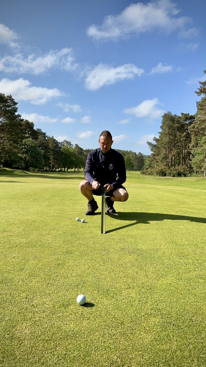 More data collection this morning whilst rolling greens. Despite the dry spell the surfaces are performing really well and all within target range.