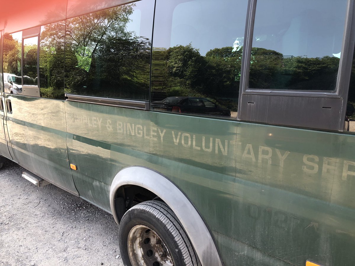 Went out for a working walk with the dog this morning. Saw this parked up when I got back to the car park. Glad to see one of our old buses still in use for the community #recycle