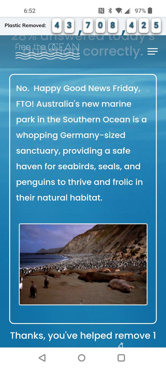 #Australia #SaveTheOcean #ProtectTheOceans #ProtectMarineLife #SaveMarineLife #HappyGoodNewsFriday #FridayTrivia #TheMoreYouKnow