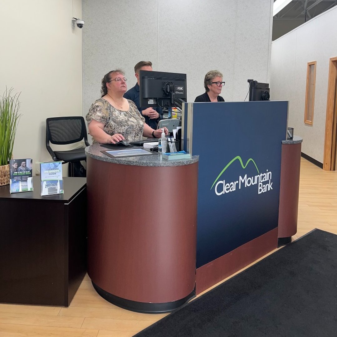 ClearMtBank's tweet photo. Our Sutton, WV branch in the Flatwoods Center is now open! We opened our doors Monday and welcomed our first customers - the Dancy's and Catina Jarvis. We are happy to be a part of the community!
#braxtoncounty #flatwoodscenter #communitybank #flatwoods #flatwoodswv #suttonwv https://t.co/FyNQeJy3jV