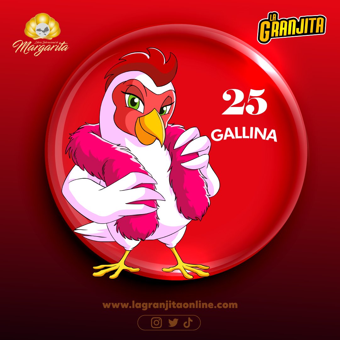 26-05-2023
07:00:00 pm
25 - GALLINA
#sorteos #loteria #loteriainternacionaldemargarita