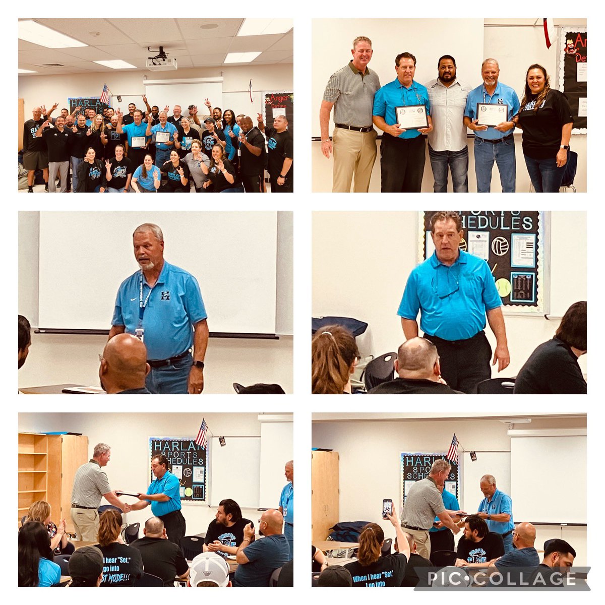 Rick Yzaguirre (@rick_yzaguirre) on Twitter photo Two of Harlan’s originals will be retiring…great coaches, great teachers, great mentors…we will definitely miss these two!!! Thank you Coach Laing for stopping by, and thank you Coach Fletcher and Coach Calkins for some final words!!! <a href="/NISDHarlan/">Harlan High School</a> <a href="/NISD/">Northside ISD</a> <a href="/NISD_Athletics/">NISD_Athletics</a> Two of Harlan’s originals will be retiring…great coaches, great teachers, great mentors…we will definitely miss these two!!! Thank you Coach Laing for stopping by, and thank you Coach Fletcher and Coach Calkins for some final words!!! <a href="/NISDHarlan/">Harlan High School</a> <a href="/NISD/">Northside ISD</a> <a href="/NISD_Athletics/">NISD_Athletics</a>