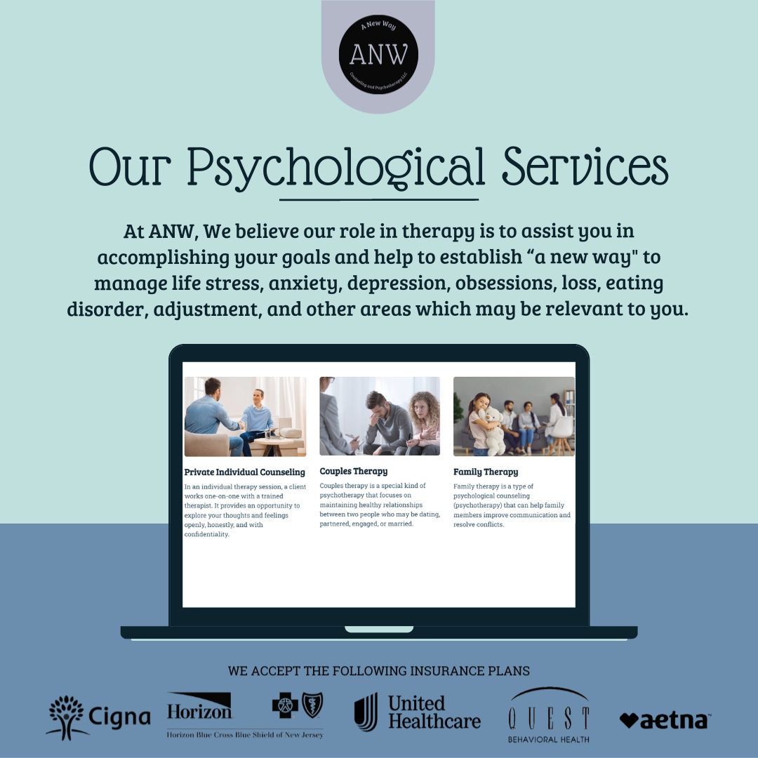 anewwaycp's tweet photo. Together we will work to identify your specific needs, identify your goals, and work to achieve them. We identify collaboration to be the cornerstone of therapy, this is after all about you. https://t.co/WSFlA25nv9

#counseling #psychotherapy #psychotherapist #NY #NJ #PA https://t.co/1Q3oxFE5Sw
