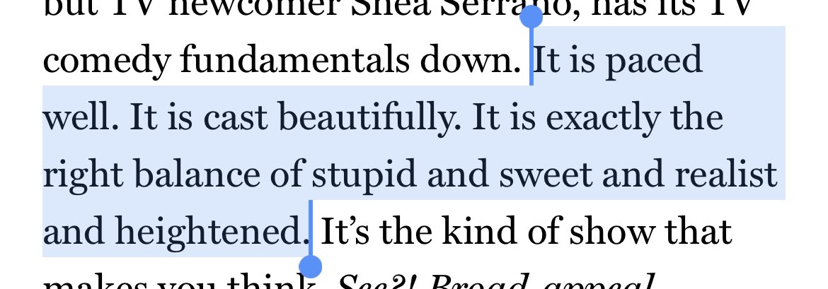 SheaSerrano's tweet photo. i’ve dreamed of writing for vulture ever since i became a writer so to see a whole beautiful review of Primo on there is a feeling i will carry in my chest for a long time 🥹

this section here made my head fall of my shoulders i’m writing this w/ no head please excuse any typos https://t.co/00wvqjv9a4
