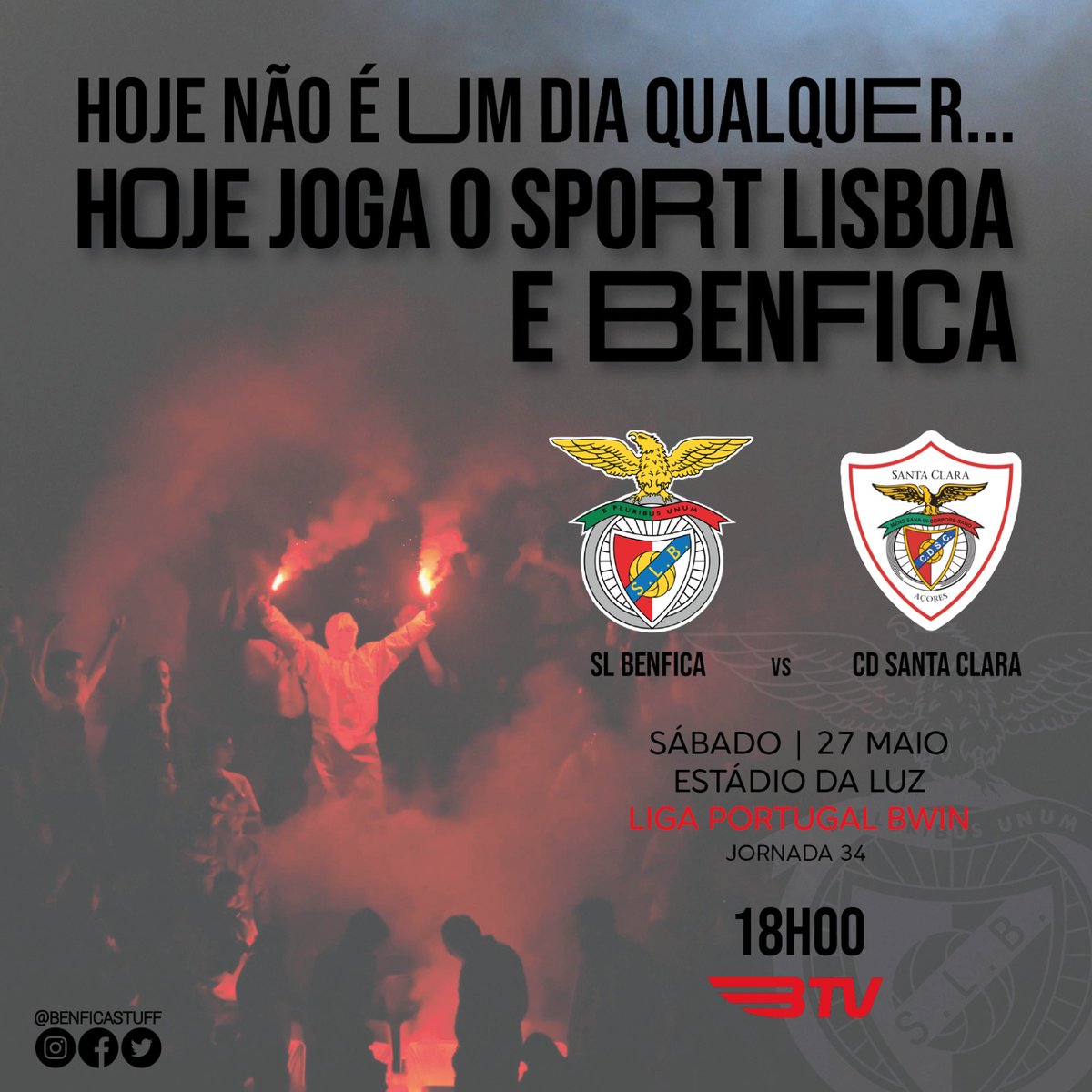 Benficastuff's tweet photo. Hoje não é um dia qualquer... hoje joga o Sport Lisboa e Benfica! #slblive https://t.co/UKe8yyxwK9
