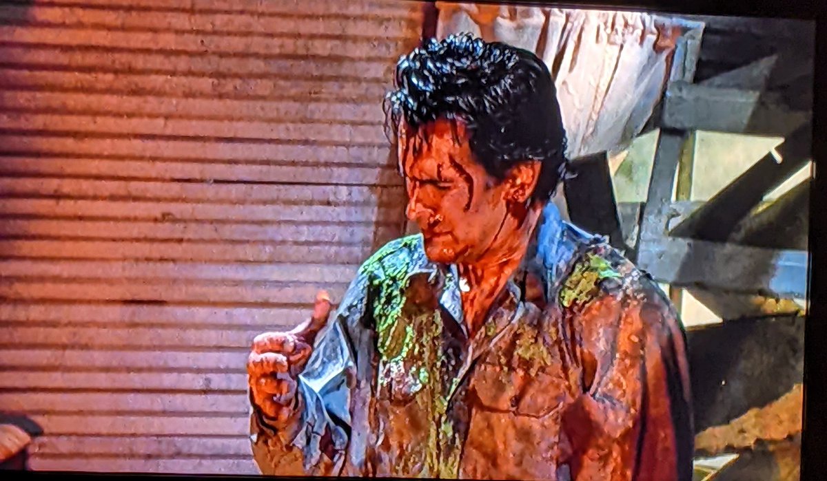 We Just finished re watching The Evil Dead 2 .  #EvilDead #evildead2