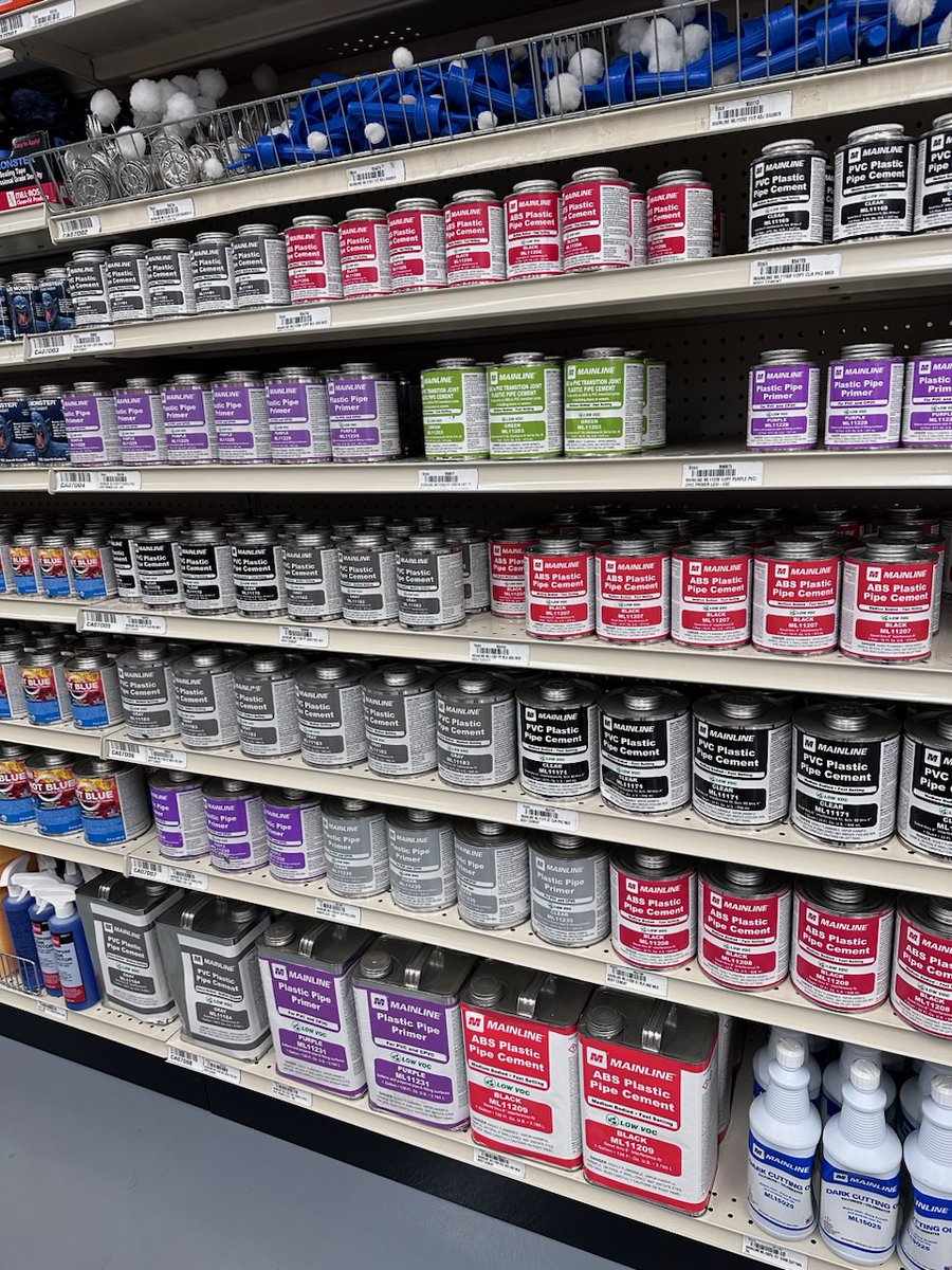 Secure your pipes with our reliable PVC/ABS pipe primer &amp; cement! Don't let leaky pipes ruin your day – choose a product that's tough on leaks but easy on your budget.💸

Explore Mainline Cement offering: loom.ly/gaDod6M
#Plumbing #PipeCement #LeakFree #DIYPlumbing