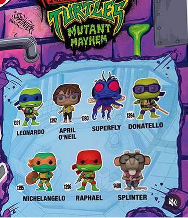 Funko Pop Leonardo de Las Tortugas Ninja Mutant Mayhem