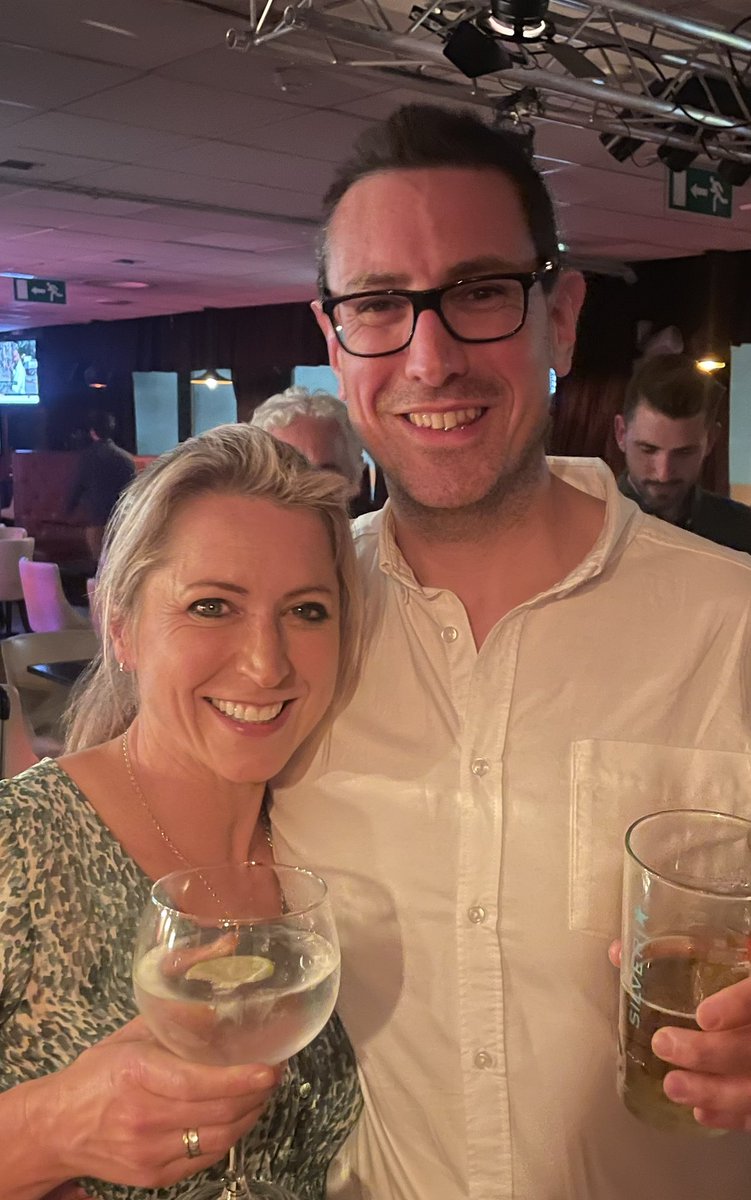 I’m so proud of @njb 

Worked his way up from answering the phones at the BBC whilst at college, to become Lead Director of the #BBCNewsSix and #BBCNewsTen 

Tonight, his leaving do as he heads to @SkyNews 

4 years ago this week we met at the BBC, so quite an anniversary 🥰