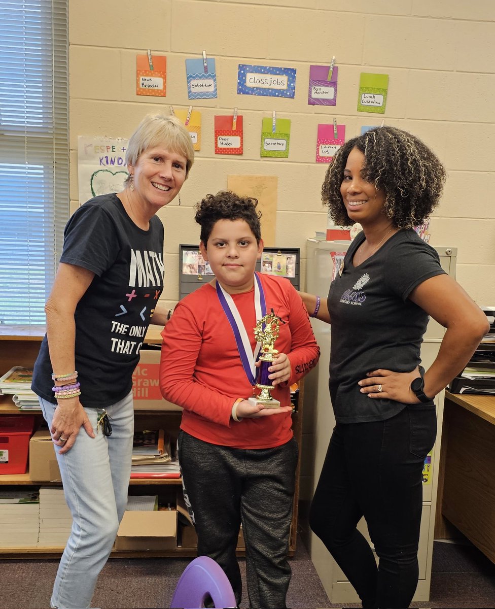 Congrats to our Villas 4th grade Math Bee winner! I am so proud of you! Thanks <a href="/Diane67143048/">Diane</a>  for being the best math coach! <a href="/VillasElem/">Villas Elementary</a> <a href="/LeeSchools/">School District of Lee County</a>