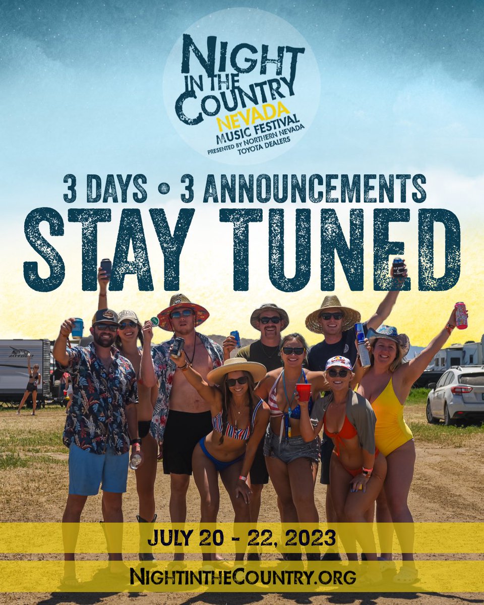 Enjoy your Memorial Day! 🇺🇸After the long weekend, we’re dropping news that will take your Pure Country experience to the next level. 3 days. 3 announcements. Stay tuned. 🤠 #NITCNV #DontMissThis
