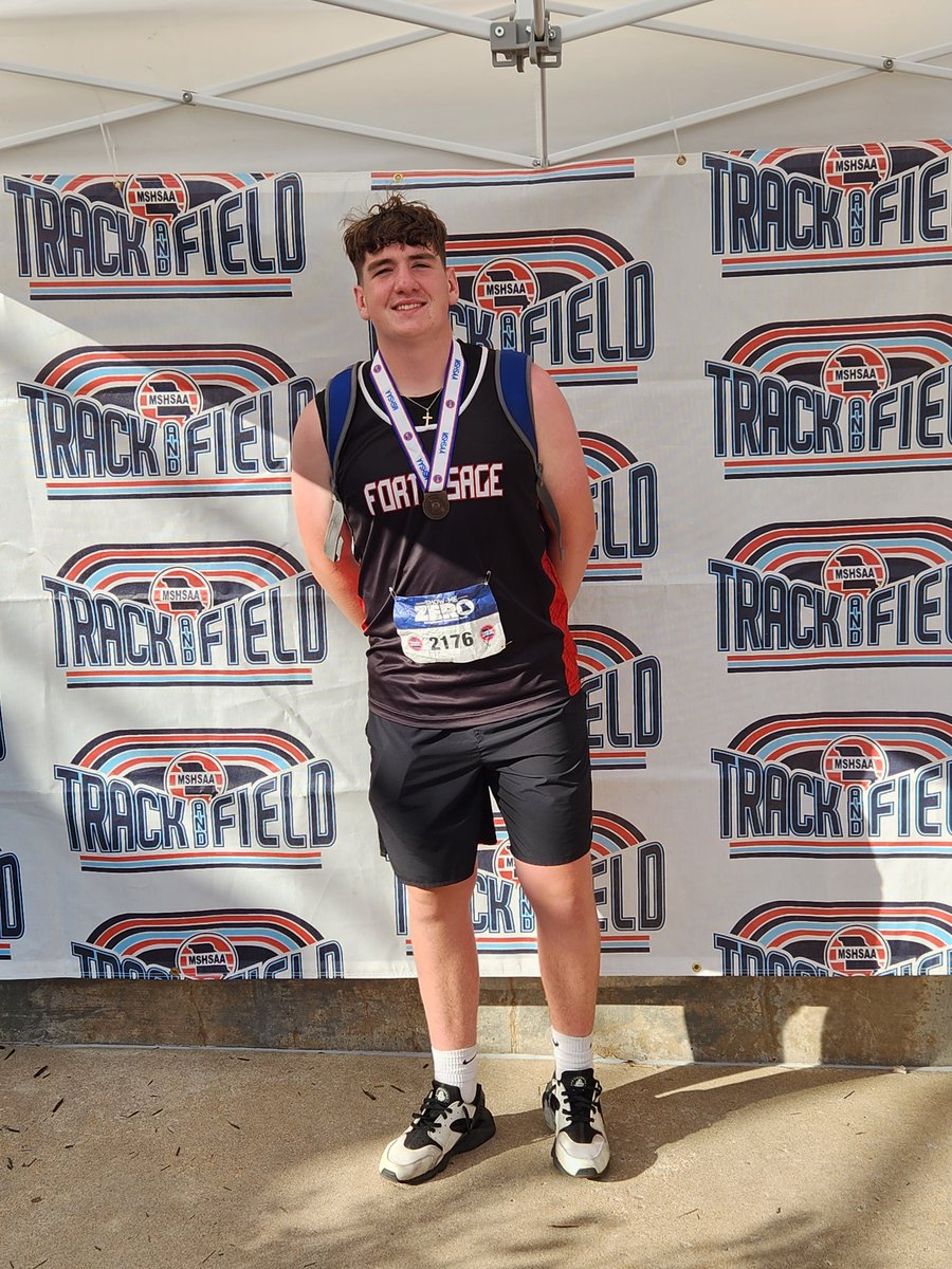 Isaac Woodward. 7th place in the Javelin. Congratulations.