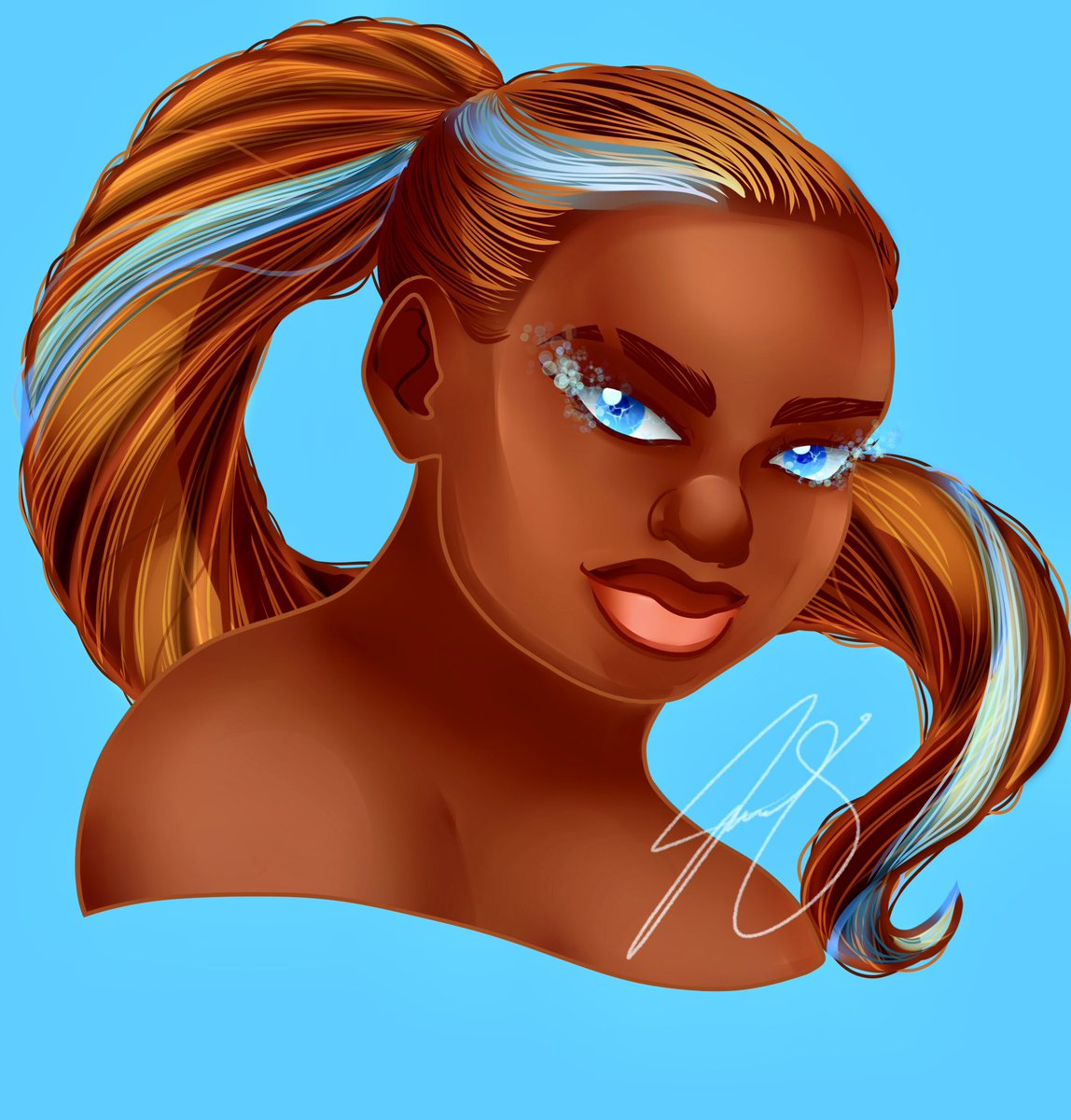 The Leader 💧 #digitalart #digitalillustration #digitaldrawing #painting #painttoolsai #painttoolsai2 #procreate #procreatedrawing #blackartist #blackart #digitalpainting #digitalartwork #illustration #blackhistorymonth   #blackwomanart