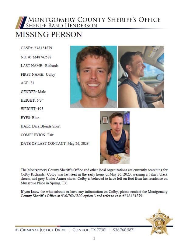 MCTXSheriff Searches for Missing Person Colby Richards ocv.im/UwBrUnN
