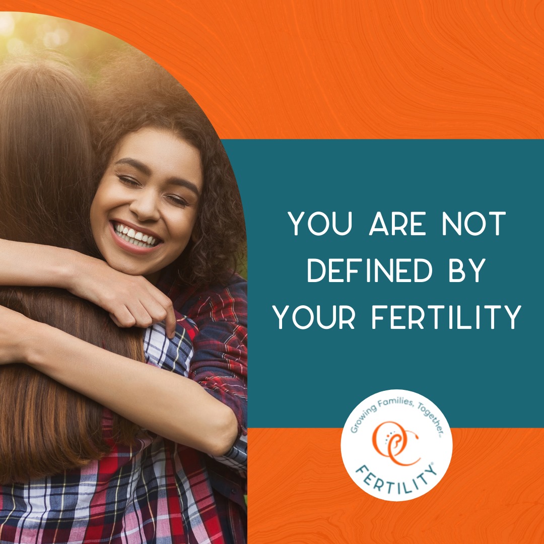 Your fertility doesn't define you. It's only a part of the journey. You are so much more than this one part of your life. 💗 

#OCFertility #infertilitysupport #fertilitysupport #fertilitycommunity #ttccommunity #ttc  #infertilityjourney #infertility #infertilitystruggles #1in8
