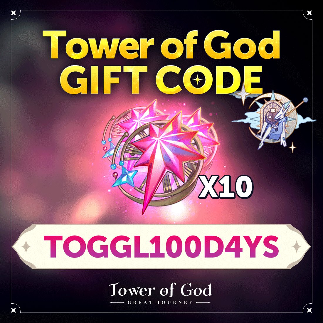 REEDEM CODE, 10 TICKETS