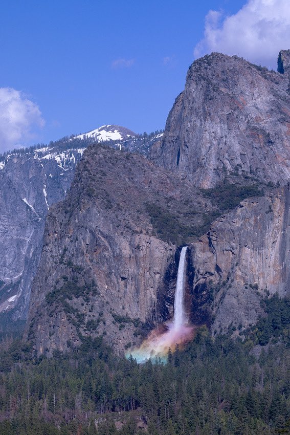 bridalveil falls 🌈 #california #yosemite #bridalveilfalls