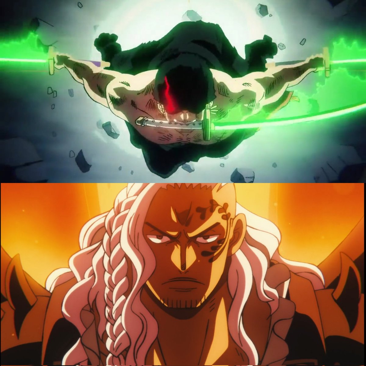 What's your favorite fight between them ? 

Luffy vs katakuri      or       Zoro vs king