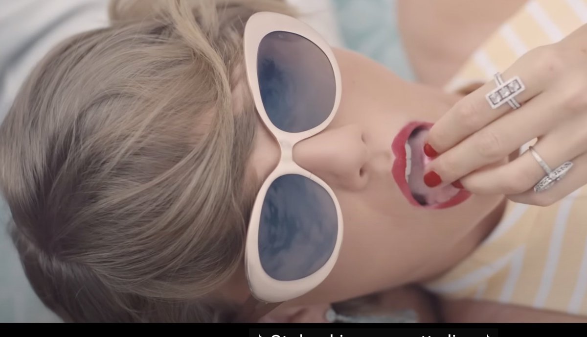 living for the 1989 TV references/easter eggs in the Karma MV (this is the most obvious one; karma & blank space mv)