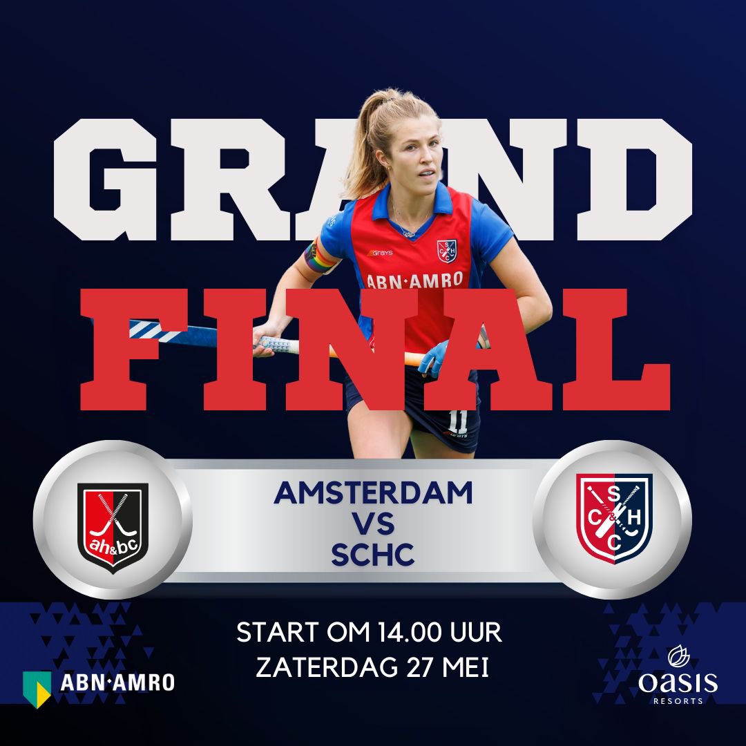 GRAND FINAL! Om 14 uur spelen wij UIT vs Amsterdam de 1e wedstrijd van de finale in de strijd om de landstitel. Zien we jullie in het stadion? Tot vanmiddag! #Letsgo #Playoffs #SCHCdatzijnwij
