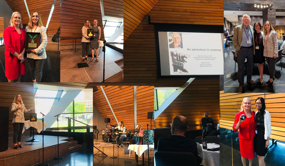 Dr. Gannon <a href="/GannonLab/">GannonLab</a> receiving the Lacy Medal for her  meritorious career achievement in islet biology! Her lecture described her journey in science and many lab  achievements and her rich mentoring history sprinkled with pearls of wisdom!  What a gift to hear her sing! #MIC2023