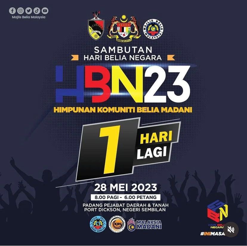 SenawangTV's tweet photo. HARI BELIA NEGARA DI PORT DICKSON 🔊💛❤️🖤

Esok waghih jemput rakyat Nismilan memeriahkan Hari Beli Negara di PD. 

✅Penampilan istimewa Daddyhood
✅Final PUBG Mobile &amp; MLBB
✅Berjumpa Influencer E-Sport

📍Padang Pejabat Daerah &amp; Tanah PD, N.S
📅28 Mei 2023
⏰9:00 AM - 5:00 PM https://t.co/wnu8Bit1a7