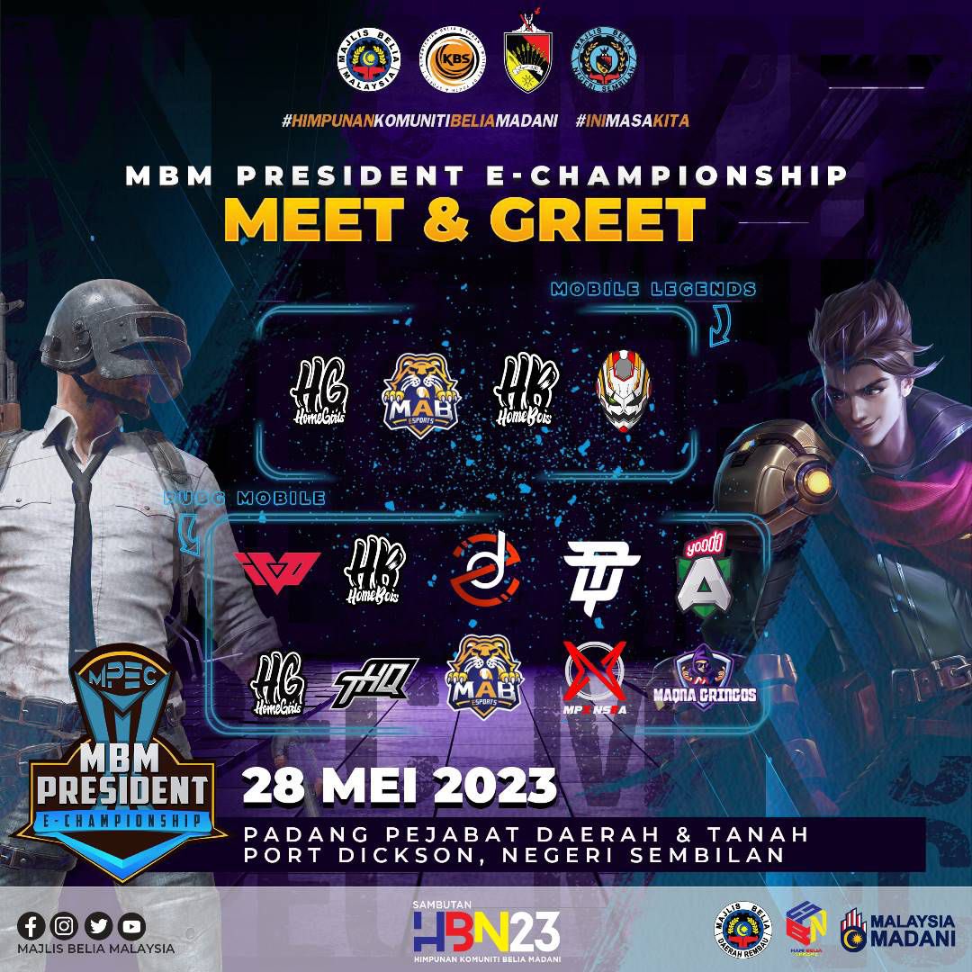SenawangTV's tweet photo. HARI BELIA NEGARA DI PORT DICKSON 🔊💛❤️🖤

Esok waghih jemput rakyat Nismilan memeriahkan Hari Beli Negara di PD. 

✅Penampilan istimewa Daddyhood
✅Final PUBG Mobile &amp; MLBB
✅Berjumpa Influencer E-Sport

📍Padang Pejabat Daerah &amp; Tanah PD, N.S
📅28 Mei 2023
⏰9:00 AM - 5:00 PM https://t.co/wnu8Bit1a7