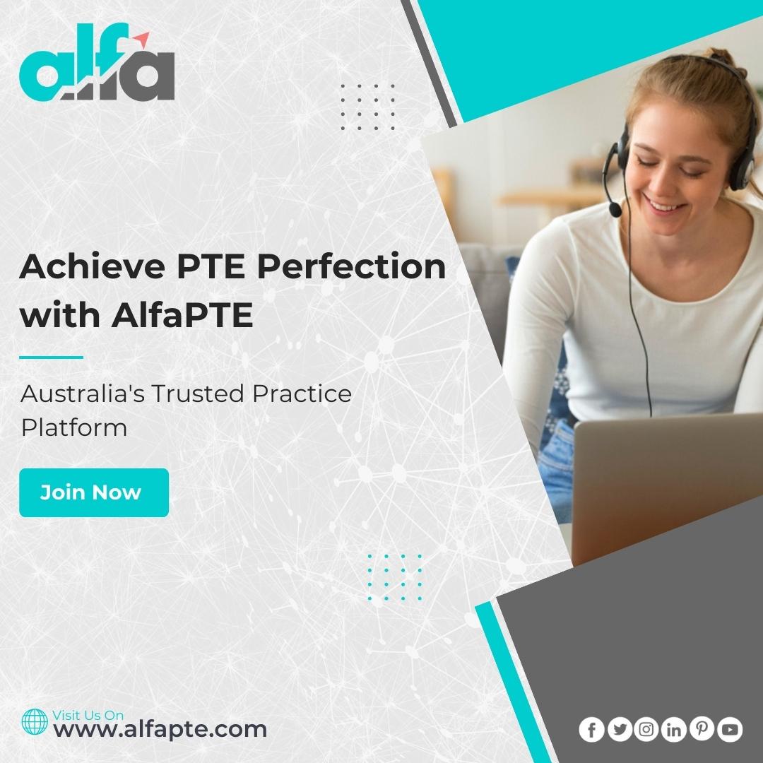 Achieve PTE Perfection with AlfaPTE: Australia's Trusted Practice Platform

💻 Check It @ alfapte.com
📲Chat with us on WhatsApp: +61 470 260 221

#PTETips #PTEExamPreparation #PTEMockTest #PTEOnlineCoaching #PTETest #EnglishTest #PTEExam #LearningPlatform #AlfaPTE