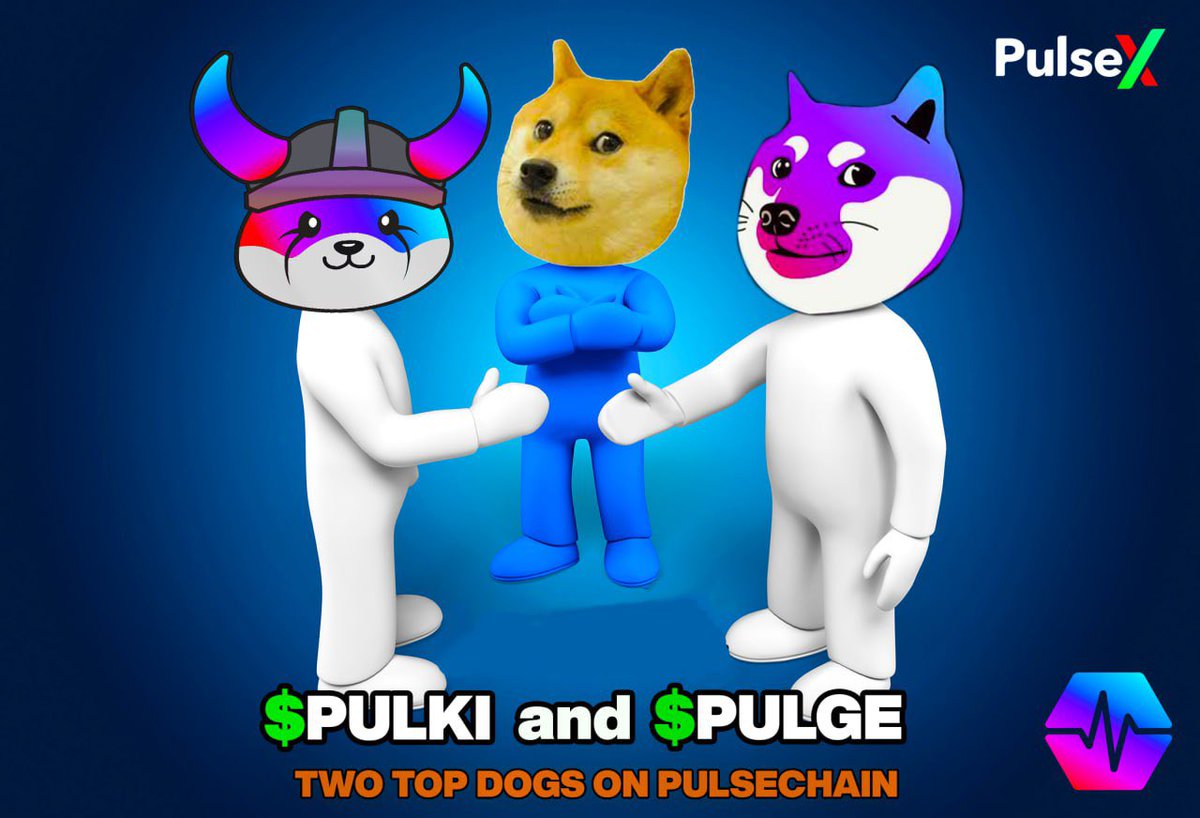 PulkiPulse's tweet photo. $PULGE &amp; $PULKI meet 💜⚔️ 

#PulseChain better get ready to meet both of these Top Dog’s ! 

https://t.co/zShRnv97dz

https://t.co/3QXM687JAk https://t.co/W9rxb9cIhb