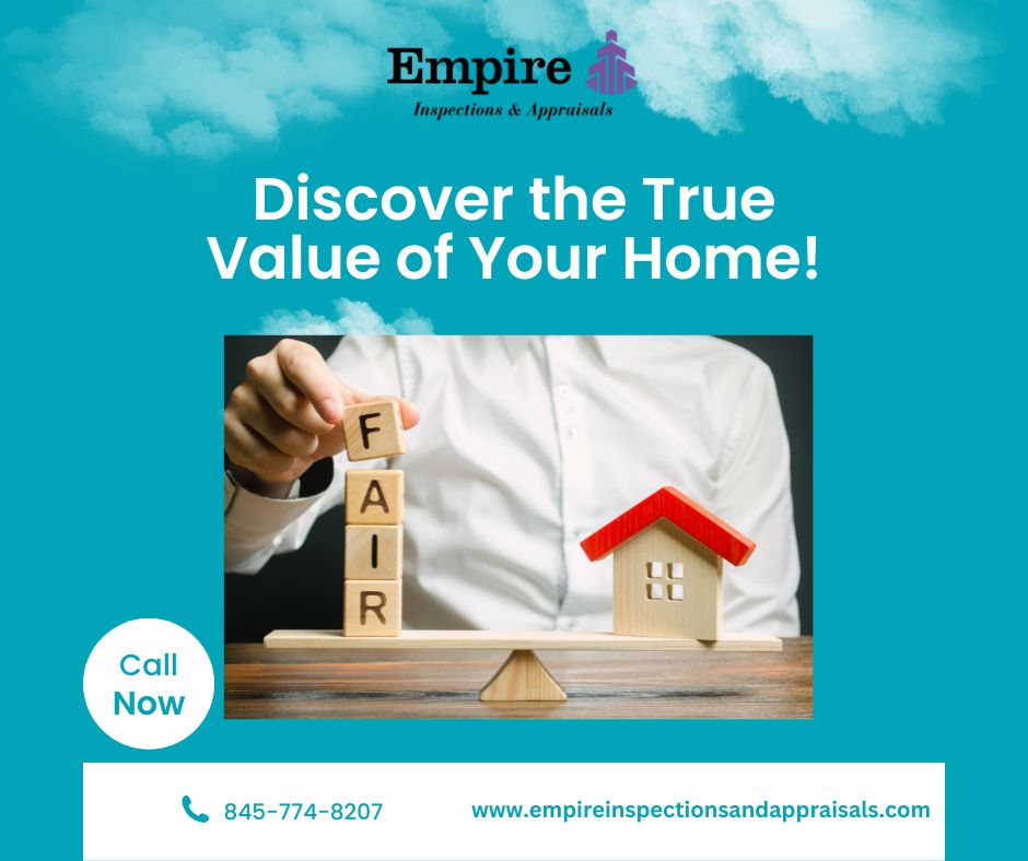 🏡 Discover the True Value of Your Home! 📊

📲 Contact us today to schedule your appraisal and unlock the key to your home's potential! 🗝️💼

#HomeAppraisal #PropertyValuation  #ExpertAppraisers #TrustedResults #RealEstate #DreamHome #AdamEmpire #EmpireInspectionsappraisals