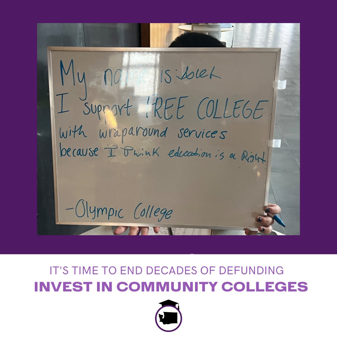 Student Spotlight: Alex supports Free College with wraparound services because I think education is a right. #FreeCollege