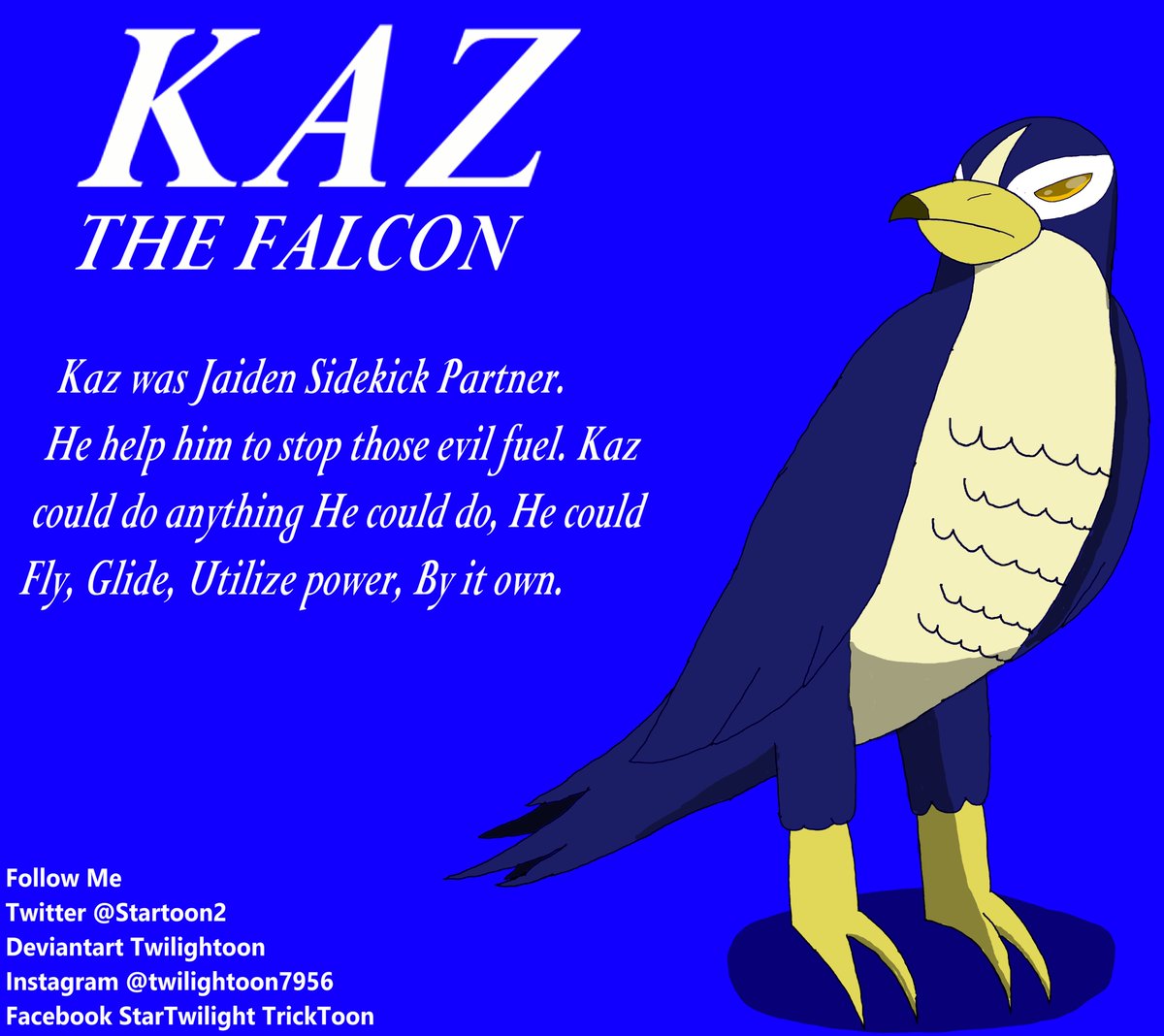 Meet Kaz The Falcon OC. He Jaiden Partner. I gave His Ultilize power. So Yeah Hope You Guys Like Him.
Like, Follow, Comment, Retweet.
#originalcharacter #originalcharacterart #originalcharacters #OC #OCart #Falcon #Mangaart #Otakuart #Animeart #Krita #characterart