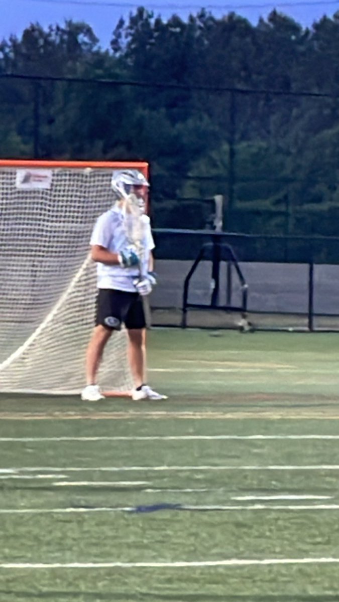 MocoMDBoysLacro's tweet photo. All county defender Daniel Huck stepping up in goal! https://t.co/9n1A24YfmL