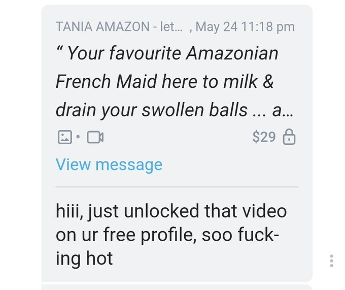 Get such amazing messages from my subscribers ... they are the BEST! Xxxxx  Come see all my sexy porn<a href="/tag/feelsgood"class="tags"><span>#feelsgood</span></a><a href="/tag/sexchat"class="tags"><span>#sexchat</span></a><a href="/tag/talktome"class="tags"><span>#talktome</span></a>