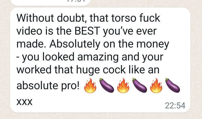 Get such amazing messages from my subscribers ... they are the BEST! Xxxxx  Come see all my sexy porn<a href="/tag/feelsgood"class="tags"><span>#feelsgood</span></a><a href="/tag/sexchat"class="tags"><span>#sexchat</span></a><a href="/tag/talktome"class="tags"><span>#talktome</span></a>