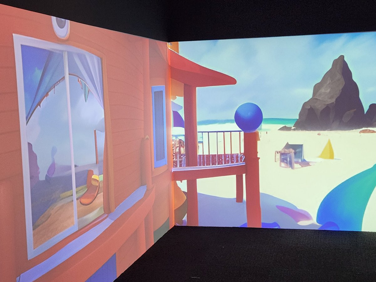 An inspiring day with 3rd graders at Piscataquis Community Elementary School. Student used <a href="/BlockadeLabs/">Blockade Labs</a> AI to create settings and then wrote creative stories. Today, using the 360 Immersive <a href="/IglooVision/">Igloo Vision</a> learning space, we opened the door into our imaginations!