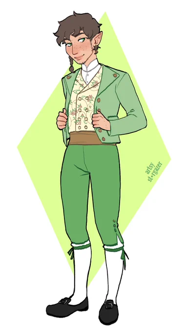 friend wanted to see orym in a fallero suit and i'm here to provide #criticalrolefanart