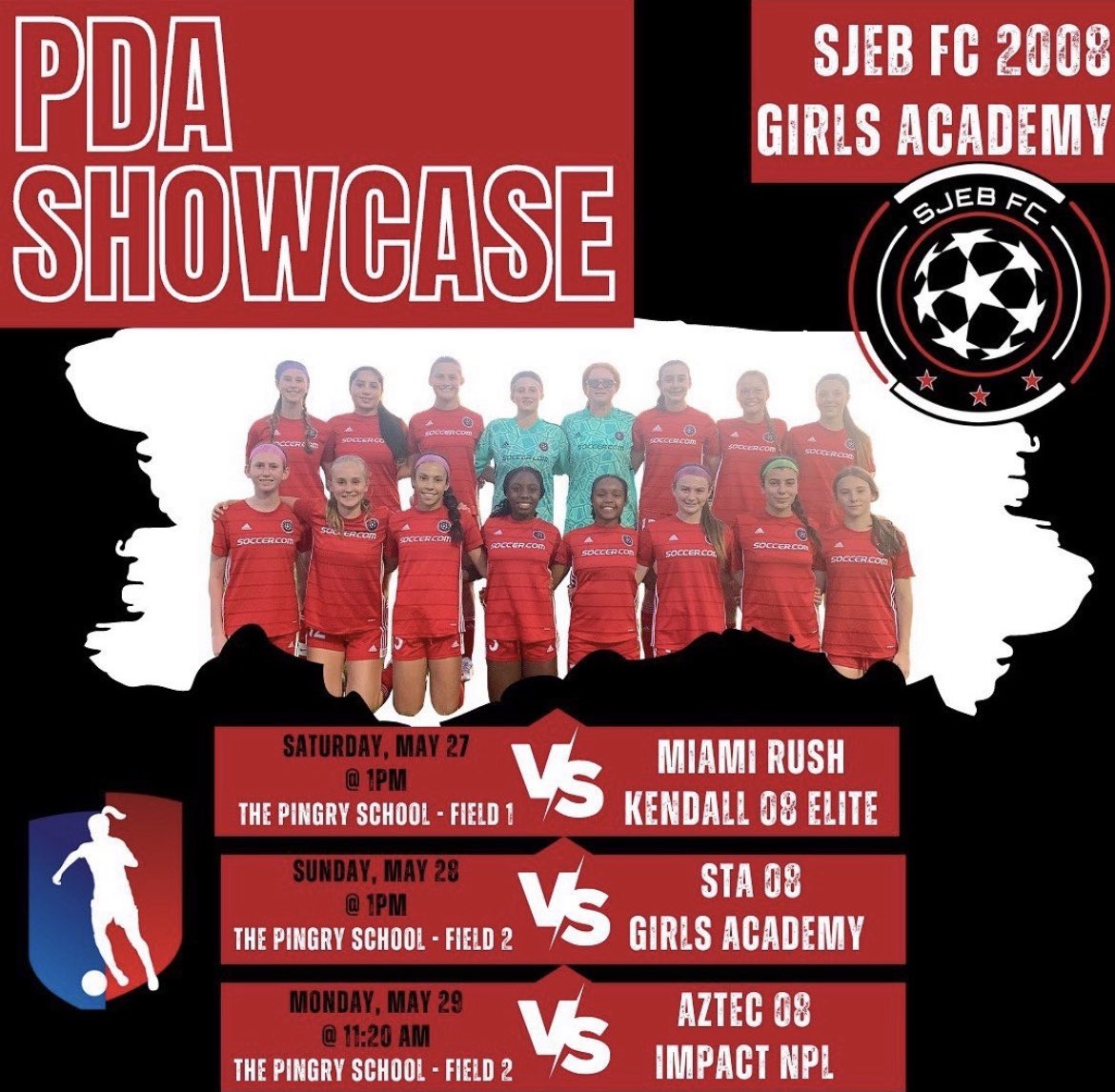 JillianMajor22's tweet photo. New time on Monday! @GAcademyLeague @SJEBFC @ImYouthSoccer @PrepSoccer @TheSoccerWire @TopDrawerSoccer @ImCollegeSoccer https://t.co/s6oevqqx8B