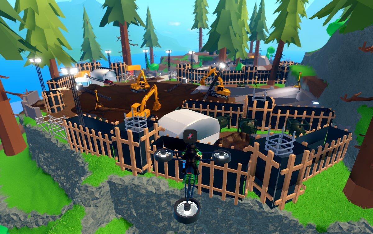 MCY_News's tweet photo. #MadCity has Updated and the Military Base is now undergoing reconstruction. 👽

 Notable things: 
- The UFO is now nowhere to be seen.
- The construction vehicles are now in the military base.
- The rift is now pure white. 
#MadCityNews

1/? https://t.co/6fZxnEgb0Q