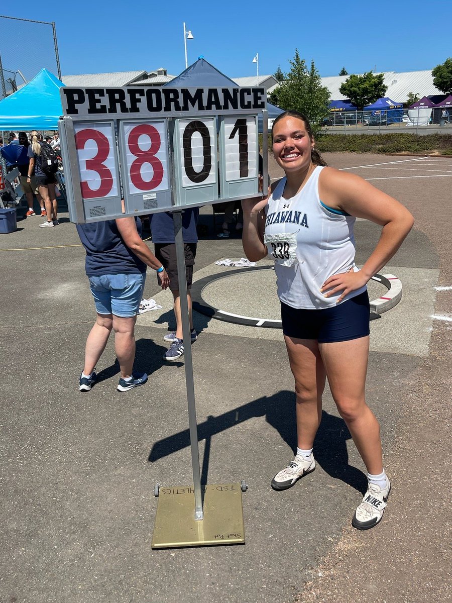ChiawanaT_F's tweet photo. π¨π¨π¨π¨ SCHOOL RECORD ALERT!!! π¨π¨π¨π¨ Malia Ruud threw 38'01.25" at the State Meet to break her own record in the women's Shot Put! #RiverhawkFamily #RiverhawkStrong #WeAre #BeDifferentBeMore #Team14 #SchoolRecord https://t.co/C2lR3TwFp2