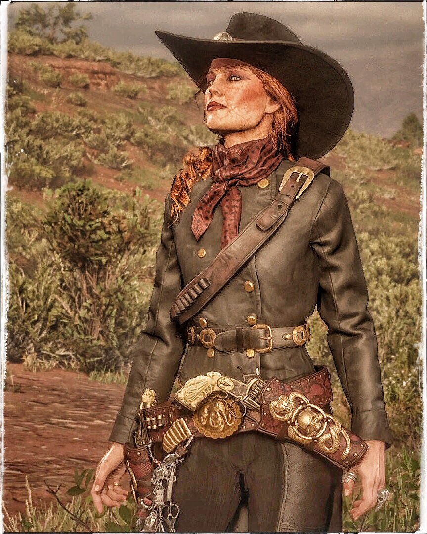 My Aisha, bounty huntress… 🤠

❤️‍🔥@flowers_stoned❤️‍🔥

#outlawsforlife
#RedDeadRedemption2
#RDR2
#RedDeadOnline 
#RockstarGames
@RockstarGames
#BONK
#ARTEsnapmatic
#Hakuna
#RVP 
#RDR2Adventures
#PS4