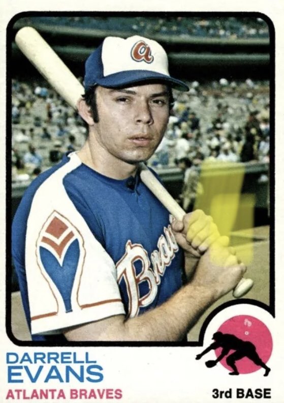 Happy Birthday to Darrell Evans who in 1973 was 1 of 3 to hit at least 40 homers  