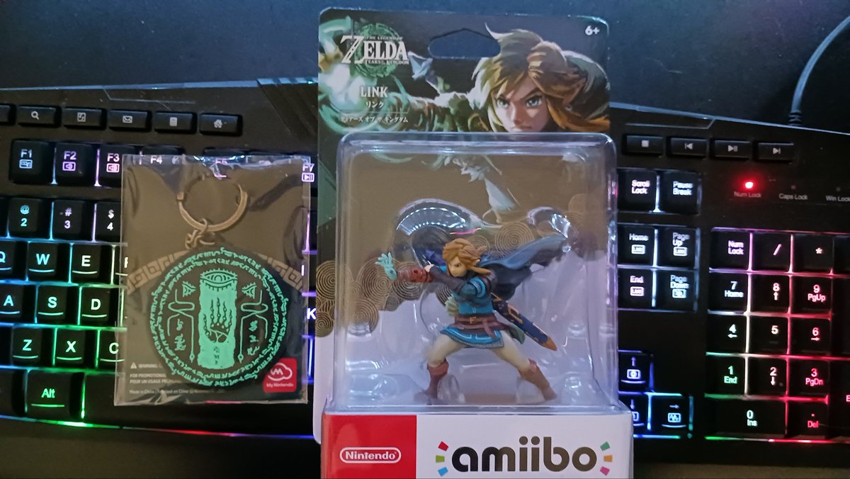 Got the Zelda goods from MyNintendo and the amiibo I bought was from the official Nintendo store online (and no I don't have Tears of the Kingdom game but I am going to open the package so suck it you toxic fanbase fags) #NintendoSwitch #TearsOfTheKingdom