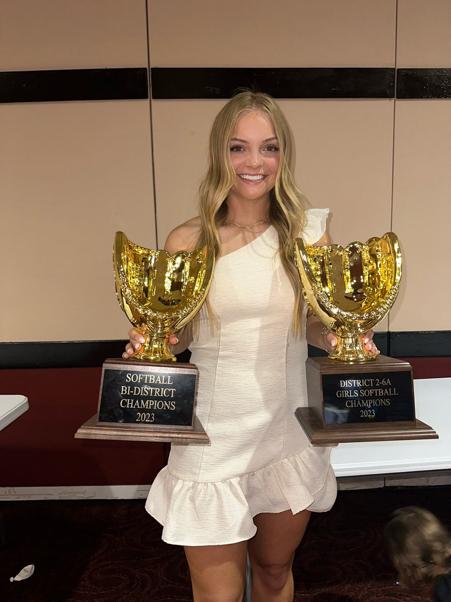 Senior season was an amazing ride. Blessed to have won District and Bi-District championships. Wouldn’t trade that team for the world. Also honored to receive 2-6A 1st Team All-District along with Permian’s Top Female Athlete of the Year! Ready for next szn! #AGTG <a href="/WranglerSB/">Odessa College Softball</a>